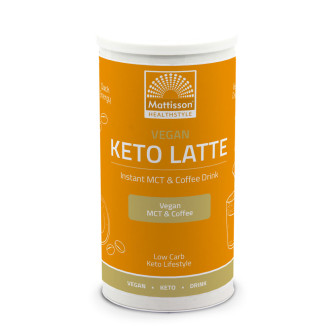 Mattisson Vegan Keto Latte - instantní MCT a kávový nápoj - 200 g - AKCE