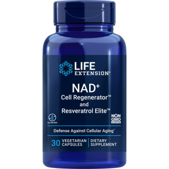 Life Extension NAD+ Cell Regenerator™ and Resveratrol Elite™ - 30 rostlinných kapslí