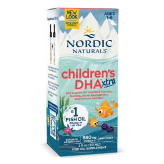 Nordic Naturals Children’s DHA Xtra, 880mg Berry Punch - 60 ml