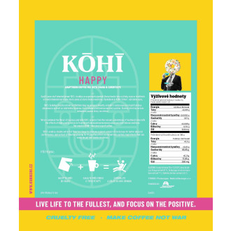 KOHI-HAPPY káva - ADAPTOGEN COFFEE MIX WITH CHAGA & CORDYCEPS