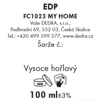 Parfémová voda MY HOME 100 ml