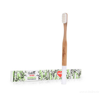 Zubní kartáček BAMBOO 10.000 VLÁKEN, GoEco® - bílý