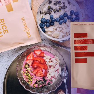 Rice Meal - Rýžová proteinová kaše- jahody a chia - 600g