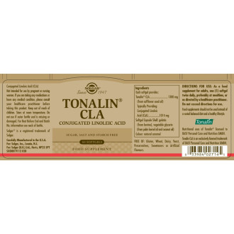 Solgar Tonalin CLA - Konjugovaná kyselina linolová 60 cps