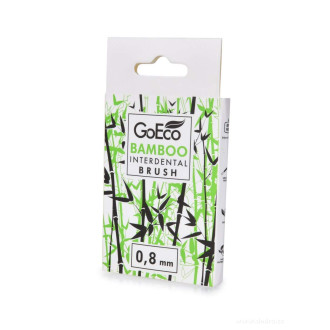 Sada mezizubních kartáčků GoEco® BAMBOO z bambusu , 0,8 mm - 6ks