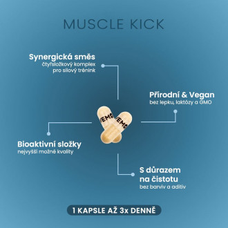 VemoHerb Muscle Kick 90 kapslí