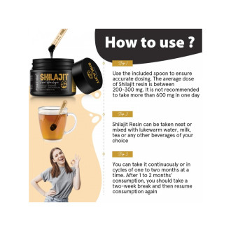 P!nkTribe Original Himalayan Shilajit Resin 30g - Gold Grade 100% Pure