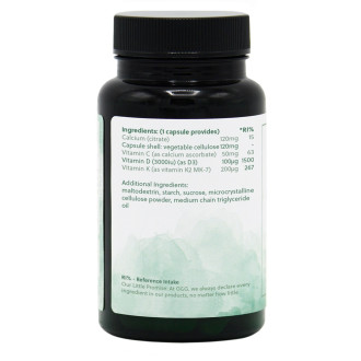 G&G Vitamins - VITAMÍN D3 4000 IU - VITAMIN D3 PLUS 60 cps (D3+K2+C+Ca+Mg)