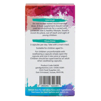 G&G Vitamins - BIO ORGANIC KID’S RAINBOW FOOD 120 cps