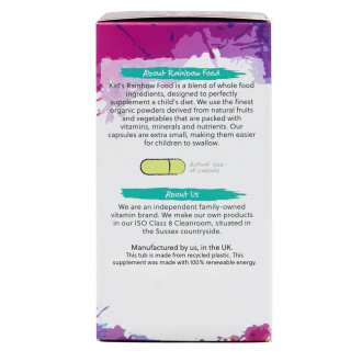 G&G Vitamins - BIO ORGANIC KID’S RAINBOW FOOD 120 cps