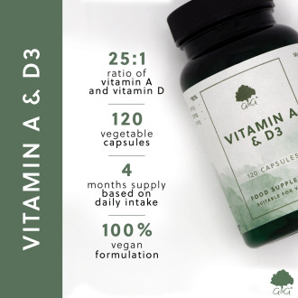 G&G Vitamins - VITAMÍN A a D3 - 120 kapslí