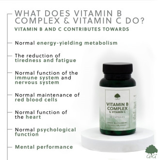 G&G Vitamins - VITAMÍN B komplex a VITAMÍN C - 60 kapslí