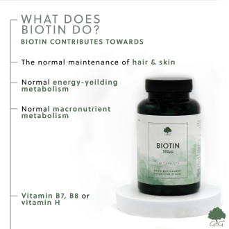 G&G Vitamins - BIOTIN 500µg - 120 kapslí