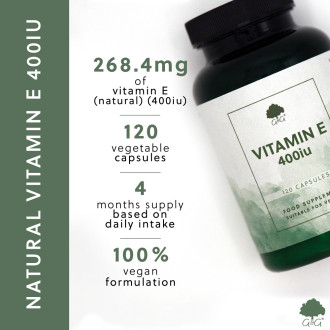 G&G Vitamins - VITAMÍN E 400iu - 120 kapslí