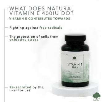 G&G Vitamins - VITAMÍN E 400iu - 120 kapslí