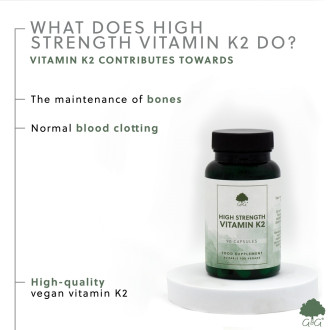 G&G Vitamins - Vysoce účinný VITAMÍN K2 200 µg - 90 kapslí