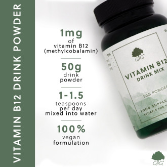 G&G Vitamins - Sublingvální VITAMÍN B12 (metylkobalamin) - 50g prášek