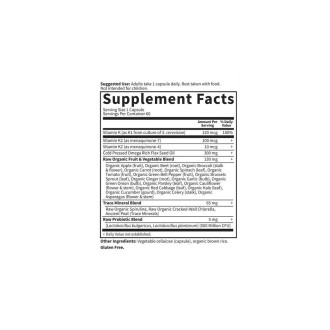 Garden of Life - Vitamin Code Raw K-Complex - 60 vegan caps