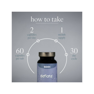 SOOV - Deflate - Multivitamin pro zdravé trávení - 60 kapslí