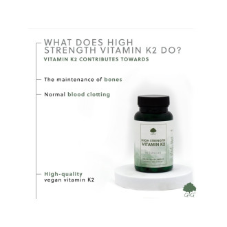 G&G Vitamins - Vysoce účinný VITAMÍN K2 200 µg - 90 kapslí - DMS 13.5.2025