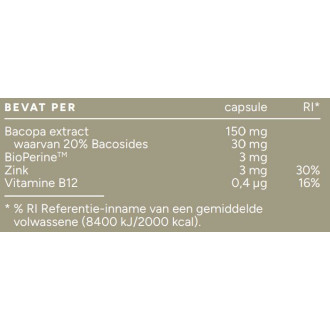 Mattisson Veganský extrakt z Bacopy 150 mg - 60 kapslí