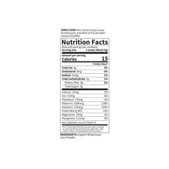 Garden of Life - Raw Perfect Food 100% USA Wheat Grass Juice - 240 g